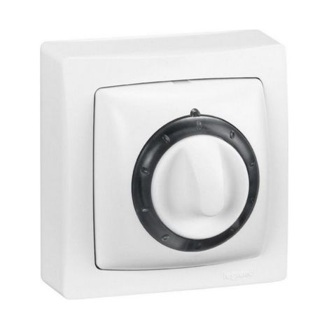 Legrand – Interrupteur temporisé sans neutre à voyant – Appareillage saillie complet blanc – Temporisation réglable 30s à 8min – Mécanisme IP2X 250V (1/2)