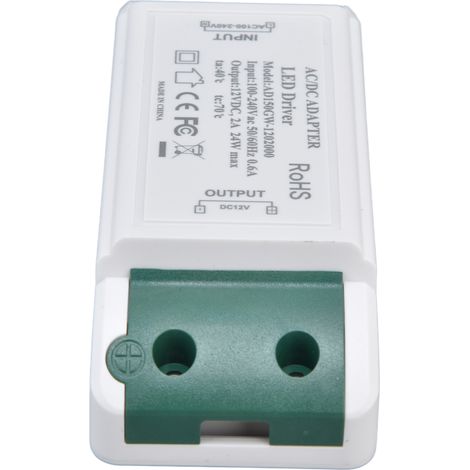 Zertifiziertes 12V DC 24W 2A LED-Netzteil, Konstantspannungsadapter für LED-Streifen, 12V AC 100-240V Treiber, Modell L24W-AD150GW-1202000 (1/5)