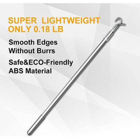 Retail curtain accessories 60CM aluminum alloy gray curtain telescopic rod adjustable length pull rod (1/5)