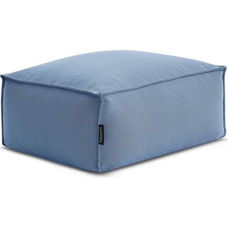BOBOCHIC - Pouf avec bâche de protection pour canapé de jardin modulable BIARRITZ   Bleu (1/5)