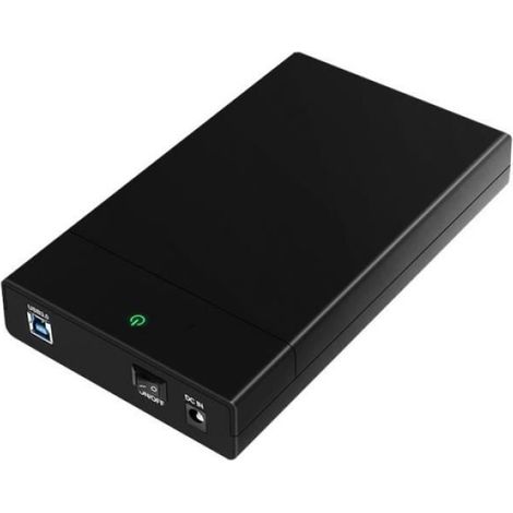 Boitier Externe - 3.5 Pouces - SATA 6 Gb/s - USB 3.0 - Pour Disque Dur - Noir - 1 Pièce