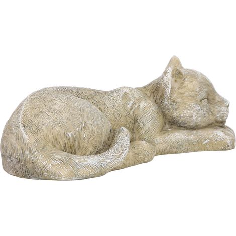 Stèle Commémorative pour Chats et Chiens en Résine Imitation Pierre - Décoration Jardin Pelouse Extérieur Type A Mousse