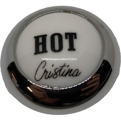 Ricambio placchetta HOT cromata per miscelatore Cristina CRIPR6313Q51 (1/2)