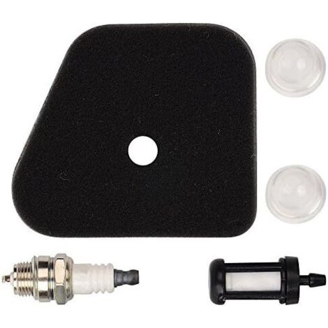 Filtre à air avec Bougie d'allumage, Filtre à Carburant Compatible with débroussailleuse STIHL FS90 FS100 FS110 FS130 (1/2)