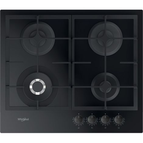 Whirlpool AKTL 629 NB1 placa de gas negra 59 cm