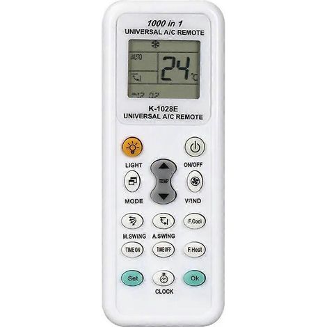 Télécommande universelle K1028E 1000 en 1 avec écran LCD pour climatiseur, faible consommation d'énergie (1/5)