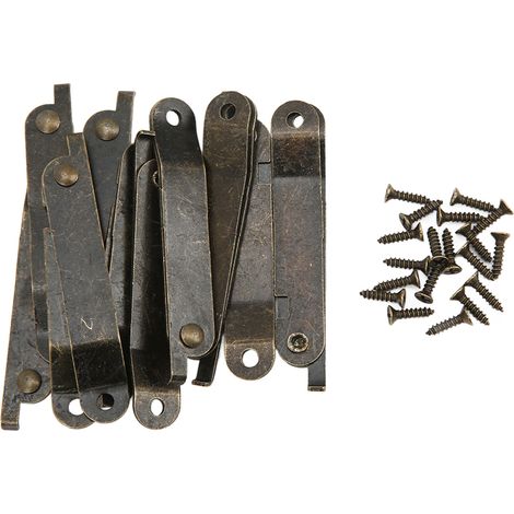 10 Charnières Pliantes en Acier Inoxydable pour Boîtes en Bois et Vitrines, Résistantes à la Rouille (1/5)