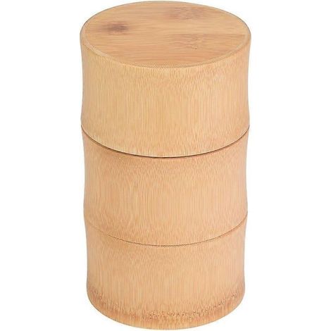 Boîte de rangement portable en bambou pour le thé et le café en grains (1/5)