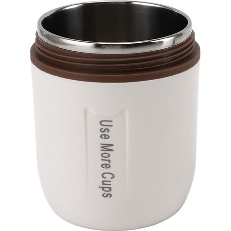 500-ml-Thermoskanne, Vakuumflasche aus Edelstahl 304, auslaufsicher, ideal für Schule, Camping und Reisen, Beige (1/5)