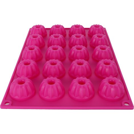 Rosarote Silikon-Kuchenform, antihaftbeschichtet, DIY-Backform, zum Backen von Kuchen (1/5)