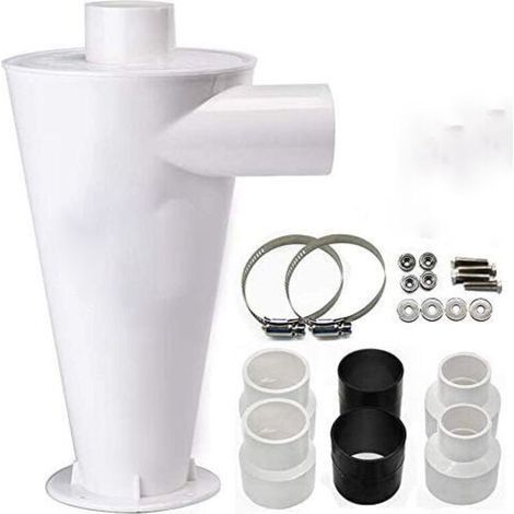 Dépoussiéreur à cyclone,Aspirateur séparateur collecteur de filtre,Kits d’accessoires Dépoussiéreur à cyclone,Cyclone Filtre pour aspirateur Collecteur de Poussière Séparateur Industriel (1/5)