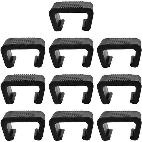 Clips de fixation pour canapés modulables, clips en plastique, compatibles avec les terrasses extérieures, lot de 10 (1/5)