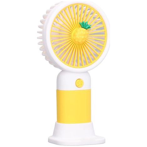 Mini ventilateur portatif au design cartoon, vent puissant, rechargeable par USB, portable pour les voyages, le bureau et la maison. (1/5)