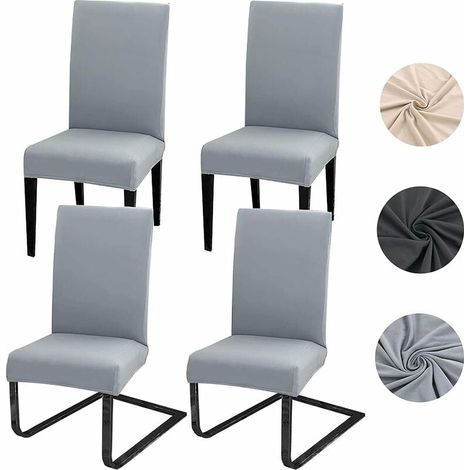 Universal Stretch Chair Covers - Modern - Gray (1/3)