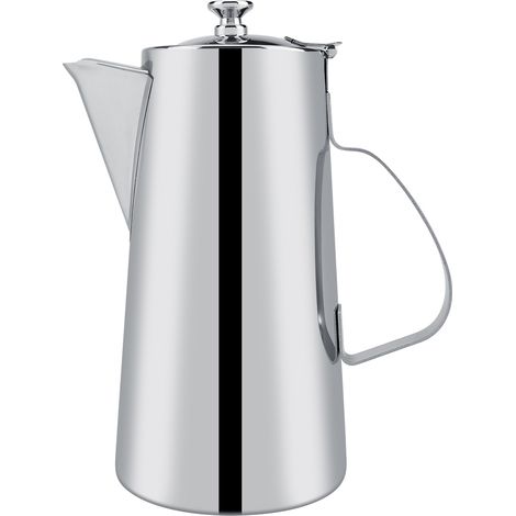 Tetera de acero inoxidable de 2 litros con mango ergonómico y diseño elegante para el hogar y restaurantes. (1/5)