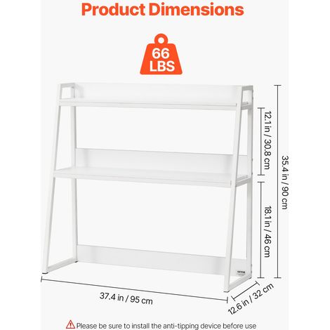 Étagère à Poser sur Bureau à 2 Niveaux Bibliothèque de Bureau 95 (1/5)
