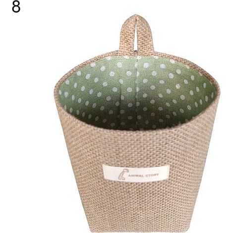 Aufbewahrungskorb, kreativ, große Kapazität, Jute, praktisch, multifunktional, zur Wandmontage, zum Aufhängen, für Büro, Korb