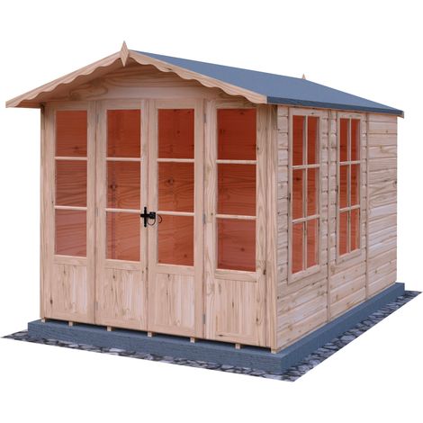 Kensington 7 x 10 Feet Double Door with Large Opening Window Summerhouse