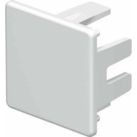 OBO Bettermann Embout 30x30mm polychlorure de vinyle blanc pur RAL 9010, 6193188 (1/2)