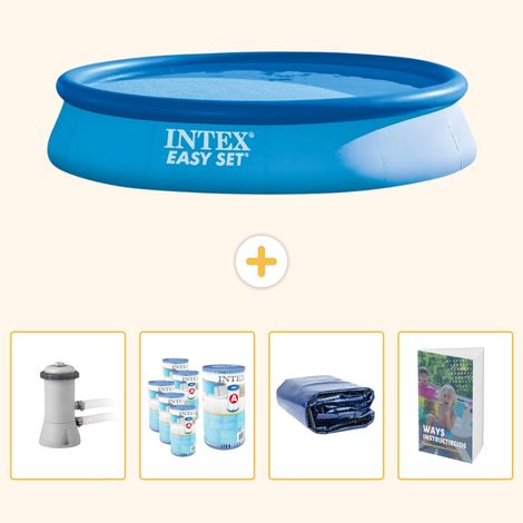 Intex Piscine Easy Set Ronde - 396x84 cm - 5-pièces SCB118 (1/5)