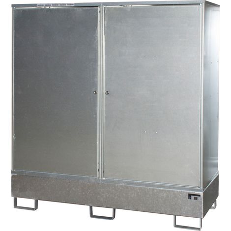 Bauer Gefahrstoff-Schrank GS-2, abschließbar, für max. 2x200l Fässer, feuerverzinkt