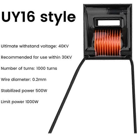 Transformateur haute fréquence 40 kV, onduleur haute puissance 200 W/500 W, générateur d'arc élévateur UY16 (1/4)