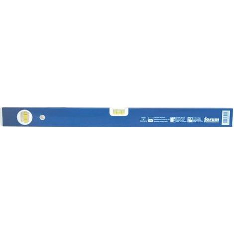 Nivel de burbuja de metal ligero, azul, superficie de medida fresado, Largo : 150 cm