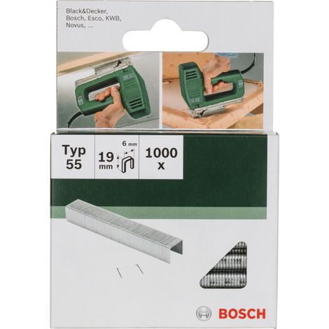 Bosch Tacker/pins/nails Narrow Crown Staple Type 55 2609255828