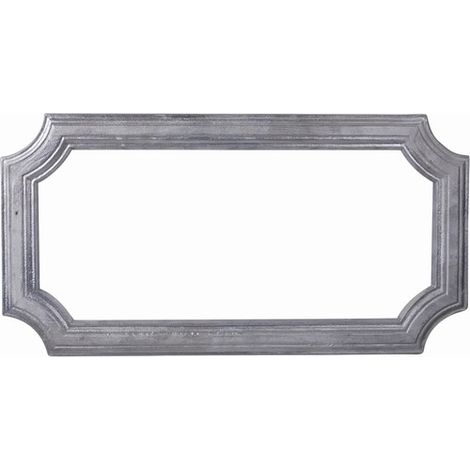 Cadre décoratif mouluré en aluminium - Longueur 570mm Hauteur 295mm avec plat de 45x10mm - À souder ou visser - DECO FER FORGE (1/3)
