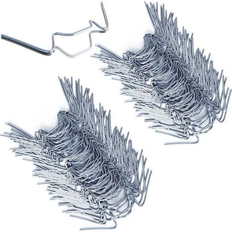 100x Clips de vitrage pour serre en métal inoxydable 1,5mm d'épaisseur Type W-DOU
