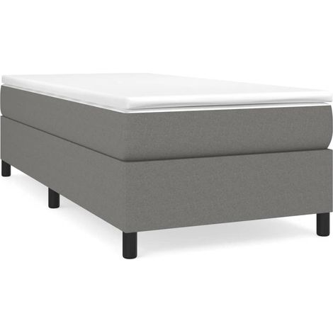 Maison Exclusive - Boxspringbett mit Matratze Dunkelgrau 80x200 c