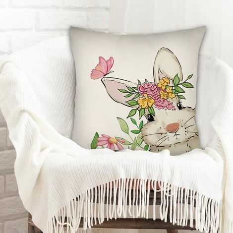 Housse de coussin décorative rustique pour canapé chambre salon décoration de la saint-valentin (1/5)