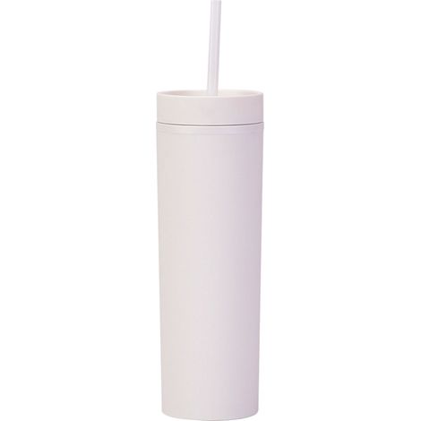 Tasse Réutilisable - 450 ml - Double Paroi - Avec Couvercle Et Paille - Pour Boissons Chaudes Et Froides (1/5)