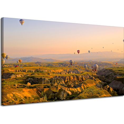 Leinwanddruck Natur Ballonfahrt Türkei 120x70