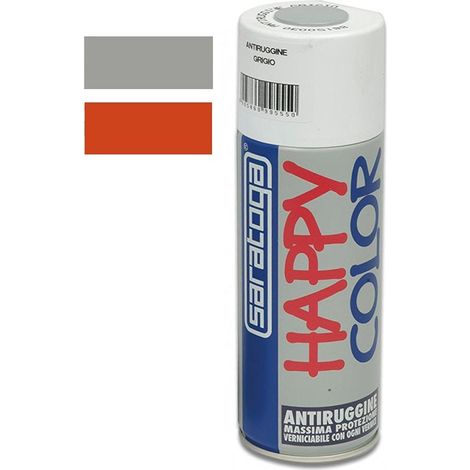 Saratoga bomboletta happy color 400ml fondo antiruggine opaca, colori happy color grigia (1/5)