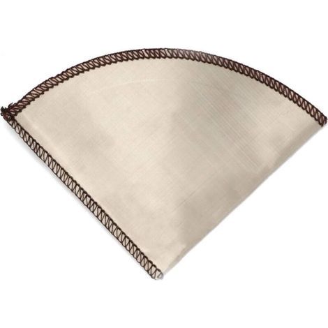 Vierte en el filtro de café de acero inoxidable sin papel, filtro cónico para cafetera de goteo, 1-2 tazas, para tazas, jarras y carafes (1-4 tazas) (1/5)