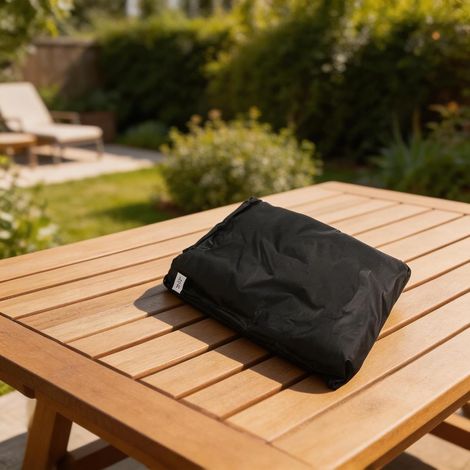 Housse de protection pour TV d'extérieur 210D Oxford imperméable résistant aux intempéries pour écran plat LCD LED Patio Jardin 55-58" Noir (30-32 (1/5)