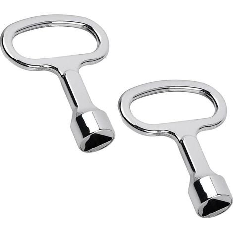 Llave triangular universal para contenedor de basura, contador de gas, agua, electricidad y reciclaje de metal - Paquete de 2 (1/5)