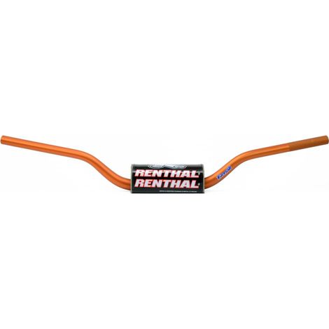 Manillar Fatbar Renthal de 28,6 mm, color naranja con esponja, para Honda CR/CRF y Kawasaki KX/KXF.