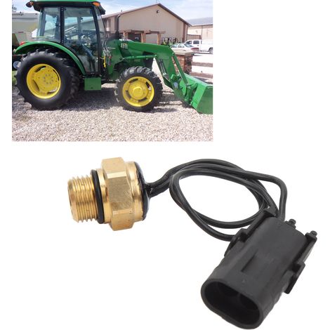 Der Temperaturschalter/Temperaturfühler RE503242 ist für Traktoren der John Deere Serien 5000, 6000 und 7000 geeignet. (1/5)