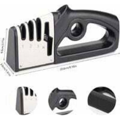 Aiguiseur couteaux et ciseaux 4 en 1 - Professionnel diamant et tungstène Base antidérapante stable - Cuisine (1/4)