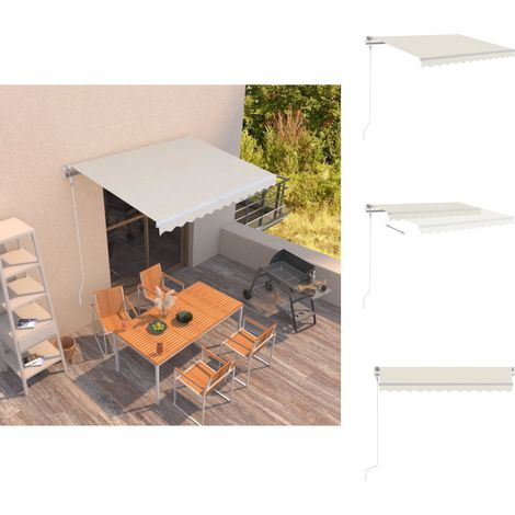 Markisen - Living Markise Automatisch Einziehbar 300x250 cm Creme (1/5)