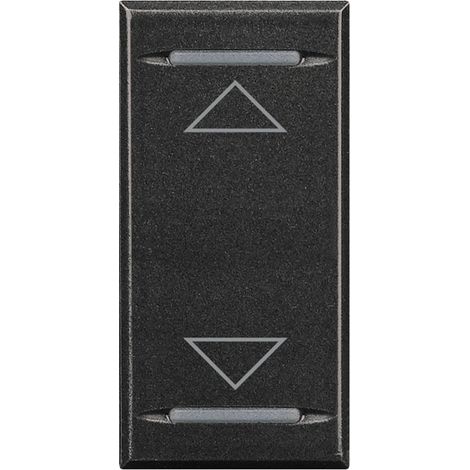 Manette Axolute MyHOME BUS symbole montée/descente 1 module anthracite BTICINO HS4911AH (1/2)