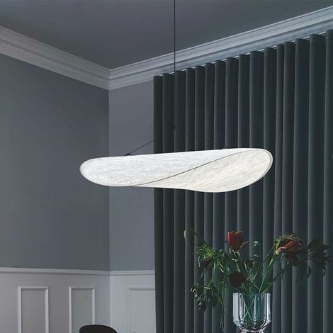 Plafoniera "Fabbrica di Seta", plafoniera creativa, plafoniera per corridoio, vano scale, ingresso, camera da letto – 40 cm, luce calda