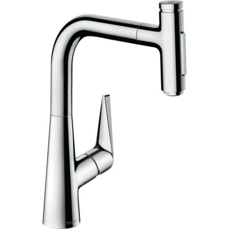 Hansgrohe Talis Select M51 - Grifo de fregadero con caño extraíble, cromo 72824000 (1/2)