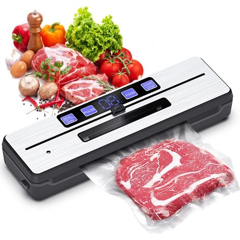 Machine sous vide domestique, double pompe, double scellage, coupe-sac intégré, avec système de vide externe. (1/5)