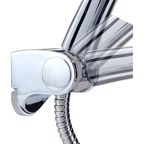 ZOLGINAH Support de douche Support mural pour douchette, chromé, angle d'inclinaison réglable de 25 mm (1/3)