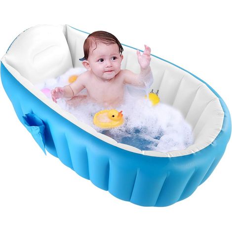 Aufblasbare Badewanne – Pooldusche – Rutschfest – Für Kinder von 0–3 Jahren
