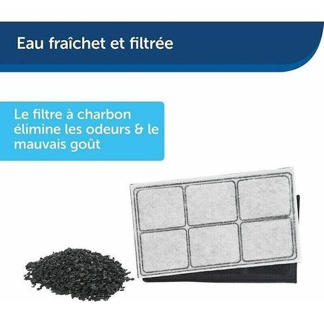 Filtres de rechange pour fontaine à eau pour animaux – Pack de 10 pièces, compatible Drinkwell Petsafe, charbon actif (1/3)