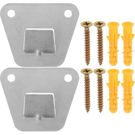 Support pour Ventilateur Mural en Acier Argenté, Équerre Murale Charge Lourde 2 Pièces, Minimise les Vibrations, Installation Polyvalente, Sandales Femme (1/5)